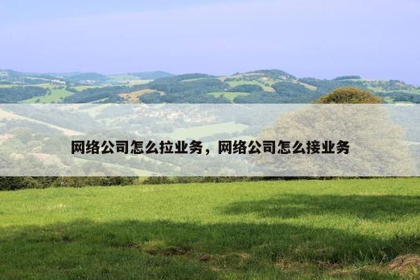 网络公司怎么拉业务，网络公司怎么接业务