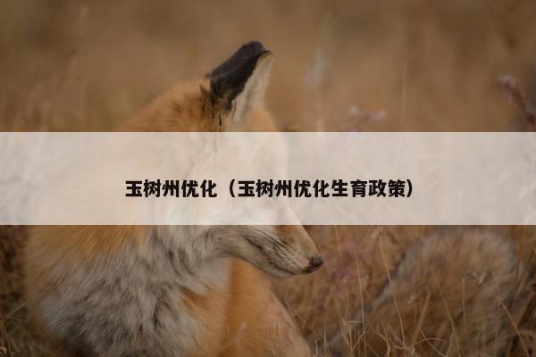 玉树州优化（玉树州优化生育政策）