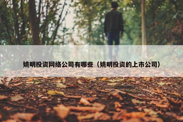 姚明投资网络公司有哪些（姚明投资的上市公司）