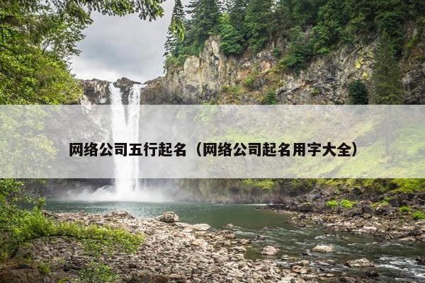 网络公司五行起名（网络公司起名用字大全）