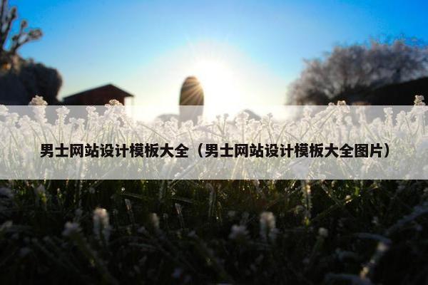男士网站设计模板大全（男士网站设计模板大全图片）