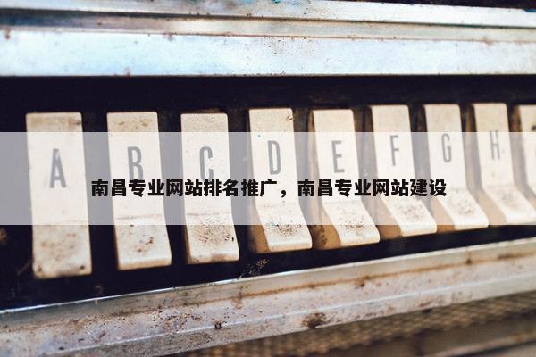 南昌专业网站排名推广，南昌专业网站建设