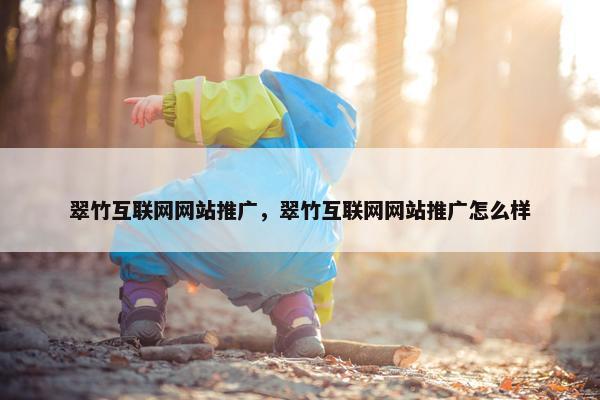 翠竹互联网网站推广，翠竹互联网网站推广怎么样