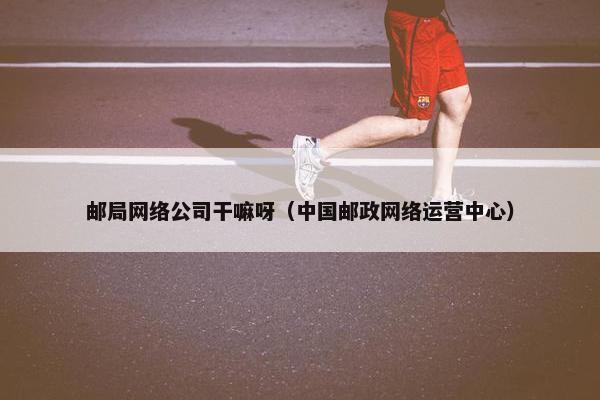 邮局网络公司干嘛呀（中国邮政网络运营中心）