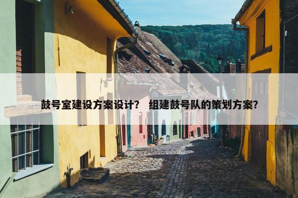 鼓号室建设方案设计？ 组建鼓号队的策划方案？