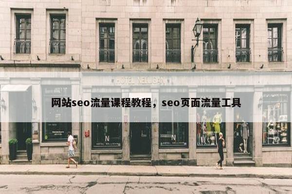 网站seo流量课程教程，seo页面流量工具