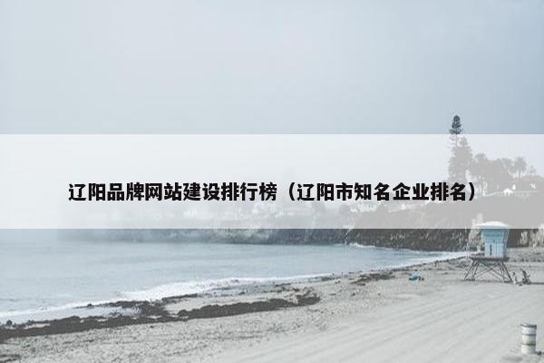 辽阳品牌网站建设排行榜（辽阳市知名企业排名）