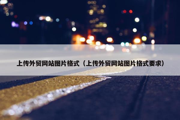 上传外贸网站图片格式（上传外贸网站图片格式要求）