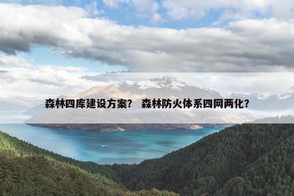 森林四库建设方案？ 森林防火体系四网两化？