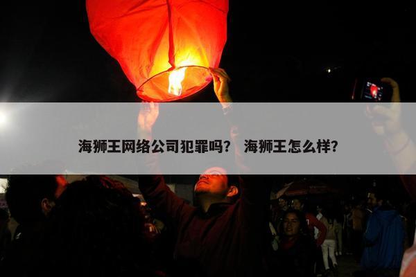 海狮王网络公司犯罪吗？ 海狮王怎么样？