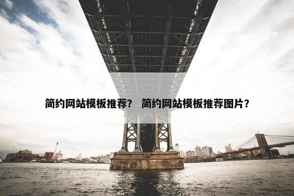 简约网站模板推荐？ 简约网站模板推荐图片？