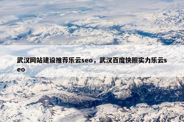 武汉网站建设推荐乐云seo，武汉百度快照实力乐云seo