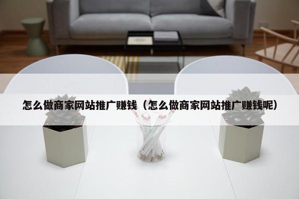 怎么做商家网站推广赚钱（怎么做商家网站推广赚钱呢）