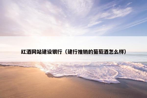 红酒网站建设银行（建行推销的葡萄酒怎么样）