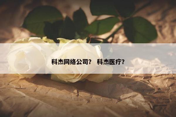 科杰网络公司？ 科杰医疗？
