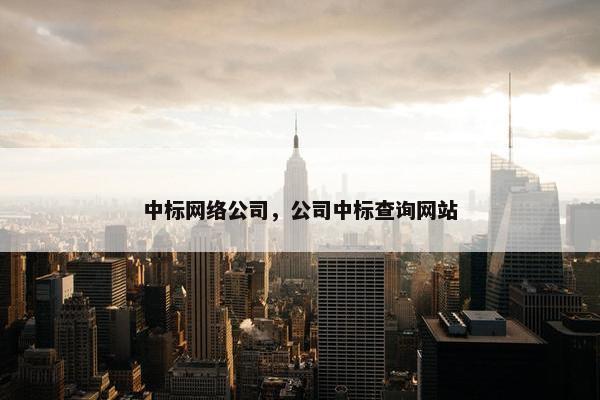 中标网络公司，公司中标查询网站