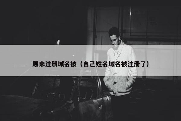 原来注册域名被（自己姓名域名被注册了）