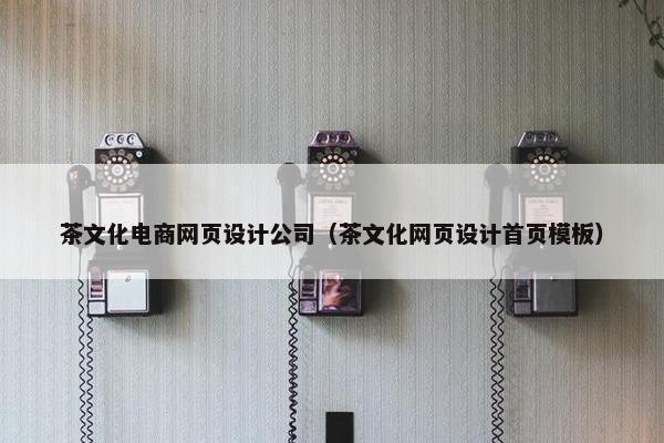 茶文化电商网页设计公司（茶文化网页设计首页模板）