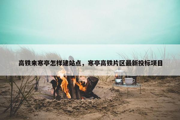 高铁来寒亭怎样建站点，寒亭高铁片区最新投标项目