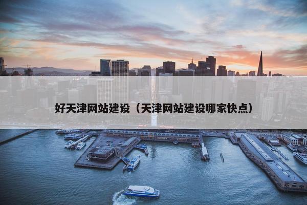 好天津网站建设（天津网站建设哪家快点）