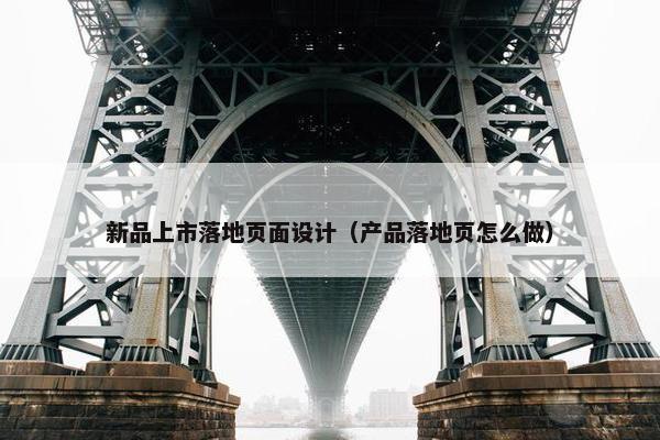 新品上市落地页面设计（产品落地页怎么做）