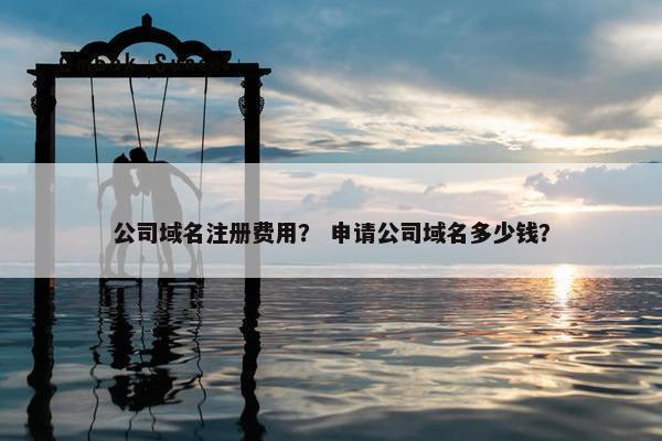 公司域名注册费用？ 申请公司域名多少钱？