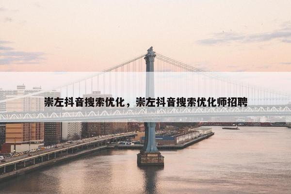崇左抖音搜索优化，崇左抖音搜索优化师招聘