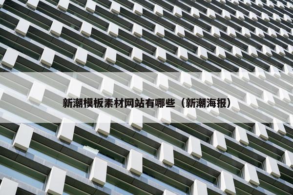 新潮模板素材网站有哪些（新潮海报）