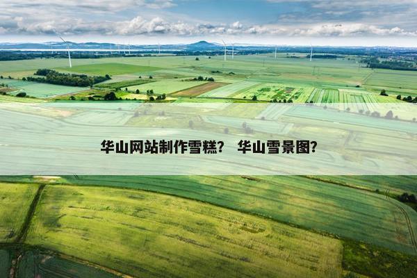 华山网站制作雪糕？ 华山雪景图？