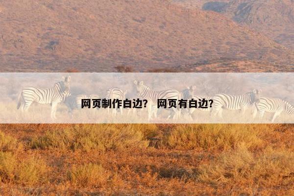 网页制作白边？ 网页有白边？