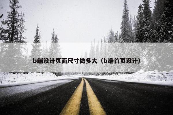 b端设计页面尺寸做多大（b端首页设计）
