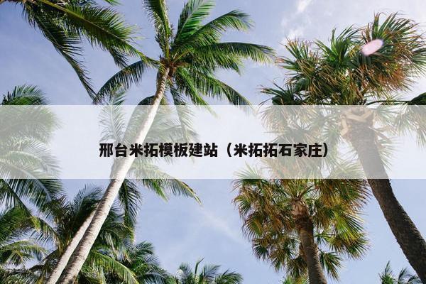 邢台米拓模板建站（米拓拓石家庄）