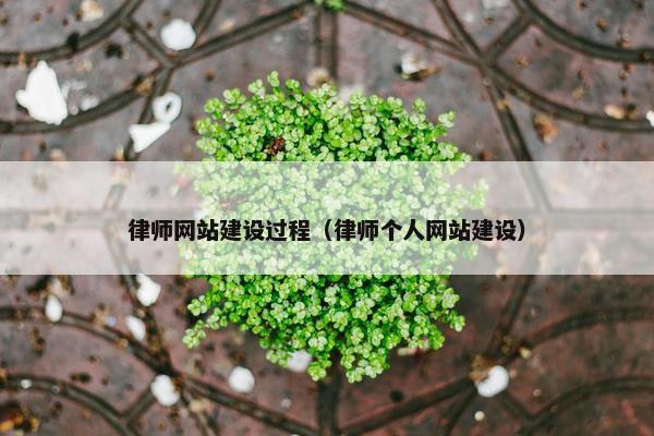 律师网站建设过程（律师个人网站建设）