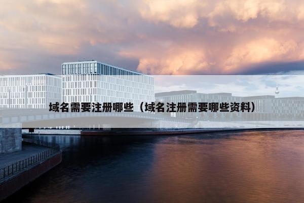 域名需要注册哪些（域名注册需要哪些资料）