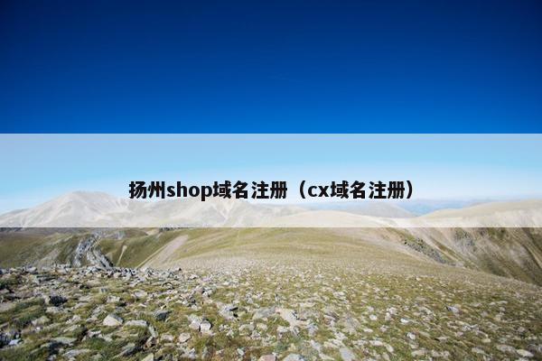 扬州shop域名注册（cx域名注册）