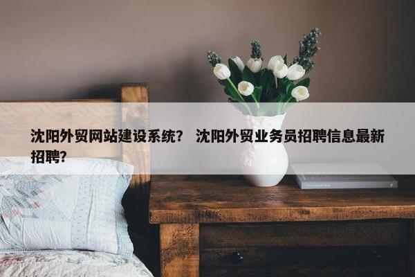沈阳外贸网站建设系统？ 沈阳外贸业务员招聘信息最新招聘？