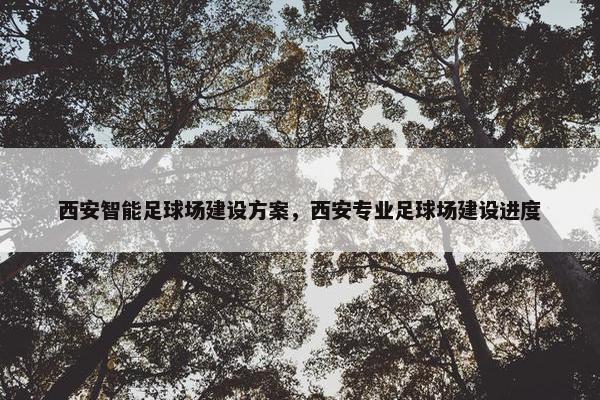 西安智能足球场建设方案，西安专业足球场建设进度