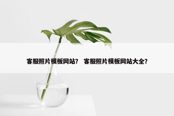 客服照片模板网站？ 客服照片模板网站大全？