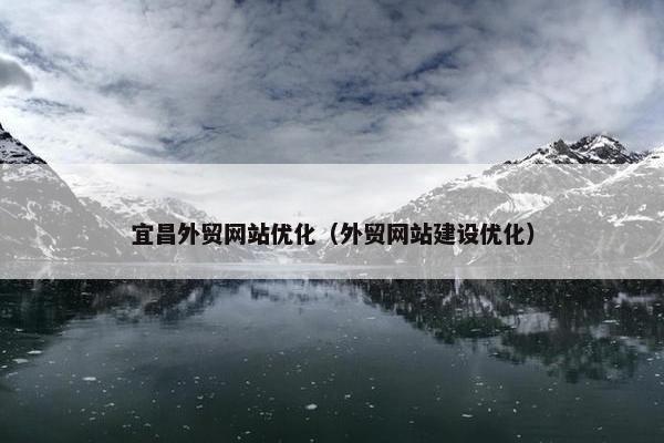 宜昌外贸网站优化（外贸网站建设优化）