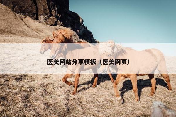 医美网站分享模板（医美网页）