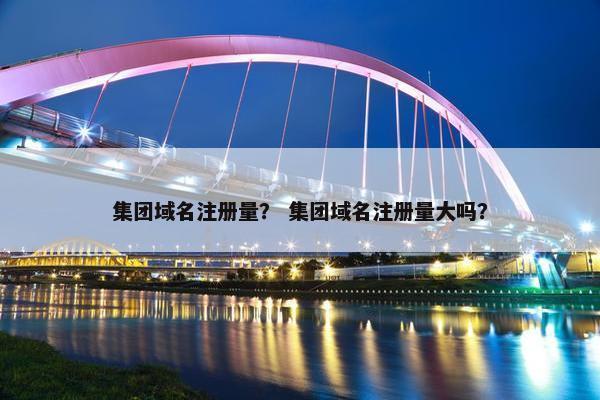集团域名注册量？ 集团域名注册量大吗？