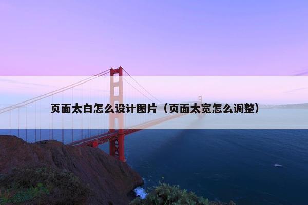 页面太白怎么设计图片（页面太宽怎么调整）