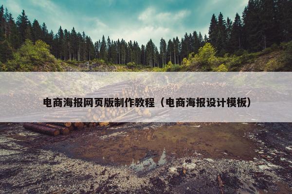 电商海报网页版制作教程（电商海报设计模板）