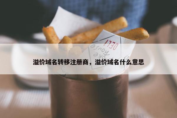 溢价域名转移注册商，溢价域名什么意思