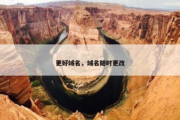 更好域名，域名随时更改