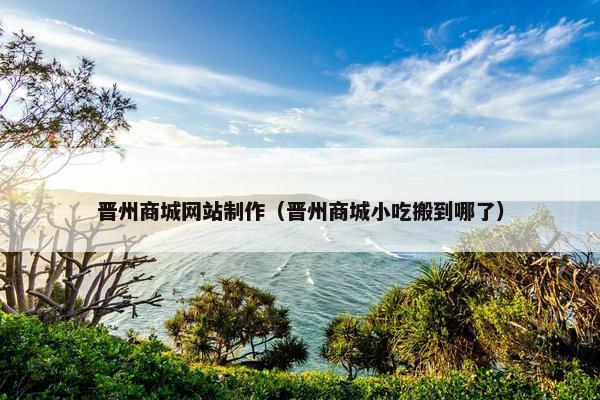 晋州商城网站制作（晋州商城小吃搬到哪了）