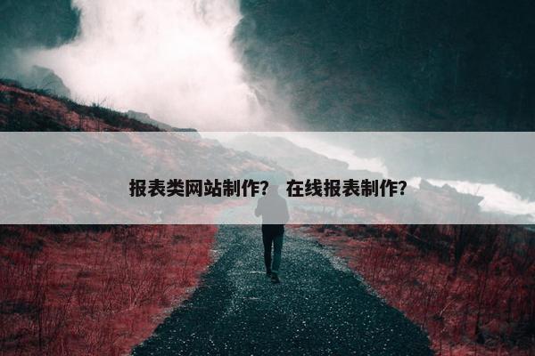 报表类网站制作？ 在线报表制作？
