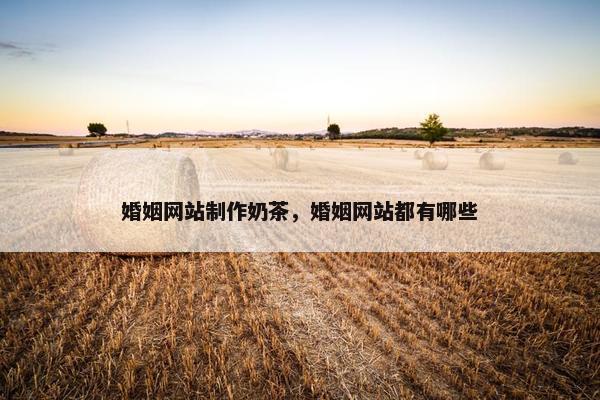 婚姻网站制作奶茶，婚姻网站都有哪些