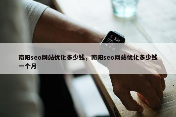 南阳seo网站优化多少钱，南阳seo网站优化多少钱一个月
