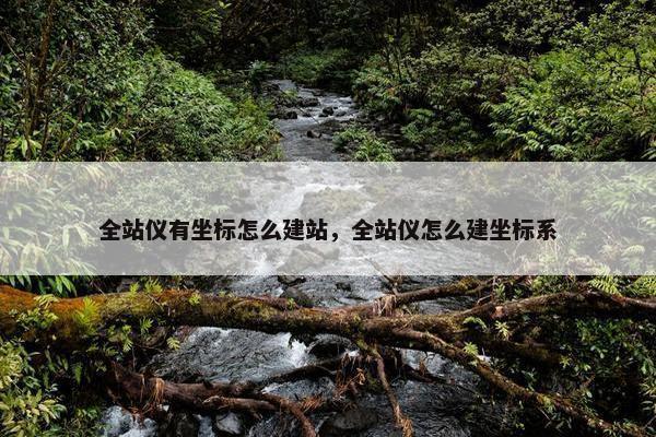全站仪有坐标怎么建站，全站仪怎么建坐标系